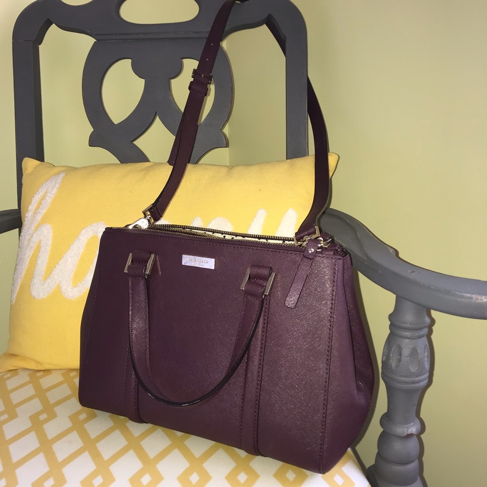 Burgundy Large Kate Spade bag